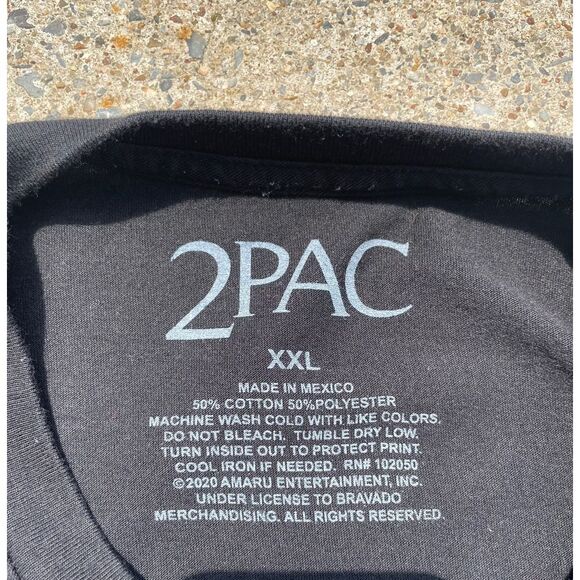 Tupac Rap T-shirt 2Pac licensing size XXL - Picture 5 of 5